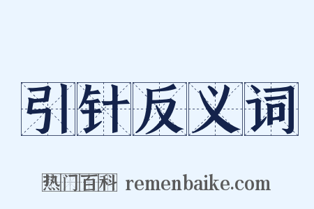 引针反义词是什么意思的图片